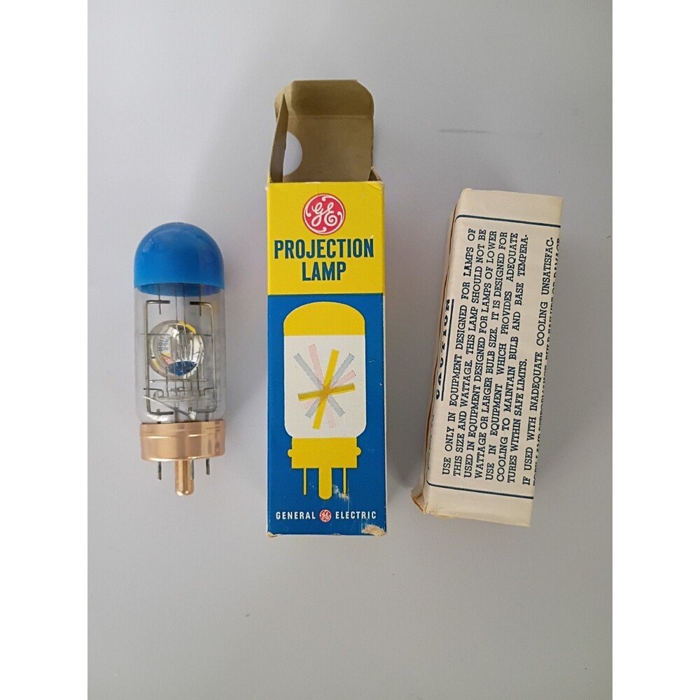Sylvania CAL 120V 300W Projector Lamp Bulb Blue Top 25hrs made USA * In G.E. Box